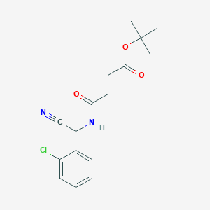 Tert-butyl 4-[[(2-chlorophenyl)-cyanomethyl]amino]-4-oxobutanoate