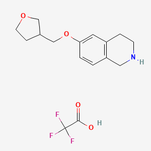 6-[(Oxolan-3-yl)methoxy]-1,2,3,4-tetrahydroisoquinoline trifluoroacetic acid