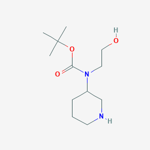 tert-butyl N-(2-hydroxyethyl)-N-(piperidin-3-yl)carbamate