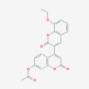 4-(8-Ethoxy-2-oxochromen-3-yl)-2-oxochromen-7-yl acetate