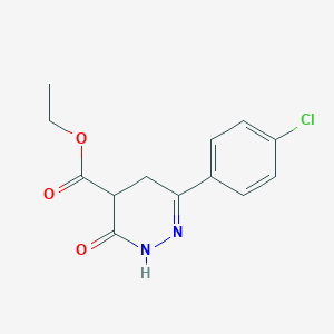 Ethyl 6-(4-chlorophenyl)-3-oxo-2,3,4,5-tetrahydro-4-pyridazinecarboxylate