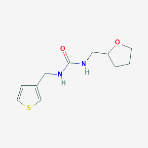 molecular formula C11H16N2O2S B2857906 1-((Tetrahydrofuran-2-yl)methyl)-3-(thiophen-3-ylmethyl)urea CAS No. 2034621-34-4