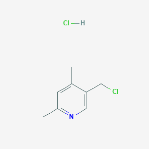 molecular formula C8H11Cl2N B2857921 5-(Chloromethyl)-2,4-dimethylpyridine;hydrochloride CAS No. 2551116-48-2