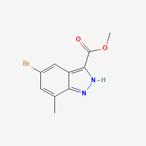 molecular formula C10H9BrN2O2 B2857928 Methyl 5-bromo-7-methyl-2H-indazole-3-carboxylate CAS No. 1360963-85-4
