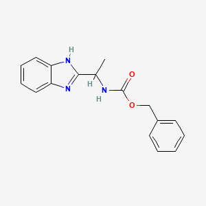 molecular formula C17H17N3O2 B2857939 苯甲基[1-(1H-苯并咪唑-2-基)乙基]氨基甲酸酯 CAS No. 13238-71-6