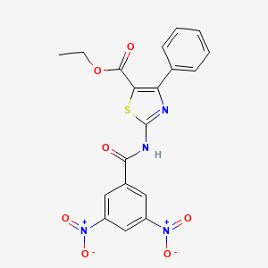 Ethyl 2-[(3,5-dinitrobenzoyl)amino]-4-phenyl-1,3-thiazole-5-carboxylate