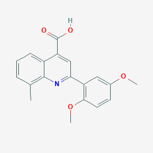 2-(2,5-Dimethoxyphenyl)-8-methylquinoline-4-carboxylic acid