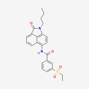molecular formula C24H24N2O4S B2857977 N-(1-butyl-2-oxo-1,2-dihydrobenzo[cd]indol-6-yl)-3-(ethylsulfonyl)benzamide CAS No. 922822-79-5