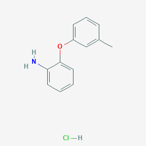molecular formula C13H14ClNO B2857984 2-(3-Methylphenoxy)aniline hydrochloride CAS No. 1158494-16-6; 60287-67-4
