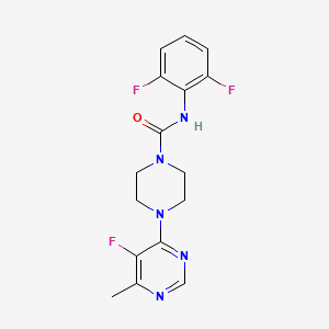N-(2,6-Difluorophenyl)-4-(5-fluoro-6-methylpyrimidin-4-yl)piperazine-1-carboxamide