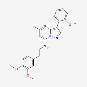 N-[2-(3,4-dimethoxyphenyl)ethyl]-3-(2-methoxyphenyl)-5-methylpyrazolo[1,5-a]pyrimidin-7-amine