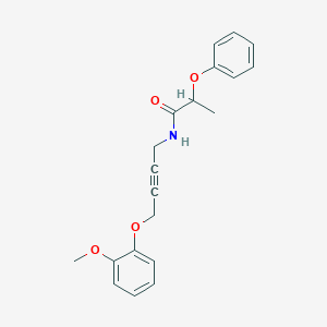 N-(4-(2-methoxyphenoxy)but-2-yn-1-yl)-2-phenoxypropanamide