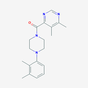 molecular formula C19H24N4O B2858016 [4-(2,3-Dimethylphenyl)piperazin-1-yl]-(5,6-dimethylpyrimidin-4-yl)methanone CAS No. 2415630-23-6
