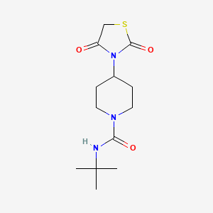 N-(tert-butyl)-4-(2,4-dioxothiazolidin-3-yl)piperidine-1-carboxamide