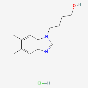 4-(5,6-Dimethyl-1H-benzo[d]imidazol-1-yl)butan-1-ol hydrochloride