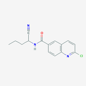 molecular formula C15H14ClN3O B2858035 2-Chloro-N-(1-cyanobutyl)quinoline-6-carboxamide CAS No. 2249635-84-3