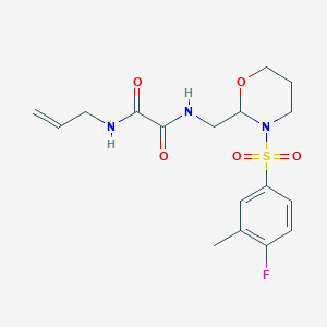 N1-allyl-N2-((3-((4-fluoro-3-methylphenyl)sulfonyl)-1,3-oxazinan-2-yl)methyl)oxalamide