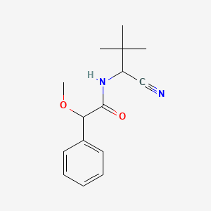 molecular formula C15H20N2O2 B2858038 N-(1-Cyano-2,2-dimethylpropyl)-2-methoxy-2-phenylacetamide CAS No. 1607289-43-9