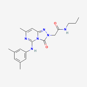 2-[5-(3,5-dimethylanilino)-7-methyl-3-oxo[1,2,4]triazolo[4,3-c]pyrimidin-2(3H)-yl]-N~1~-propylacetamide
