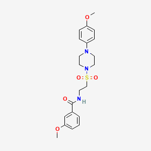 3-methoxy-N-(2-((4-(4-methoxyphenyl)piperazin-1-yl)sulfonyl)ethyl)benzamide