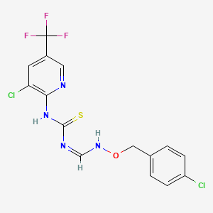 N-({[(4-chlorobenzyl)oxy]amino}methylene)-N'-[3-chloro-5-(trifluoromethyl)-2-pyridinyl]thiourea