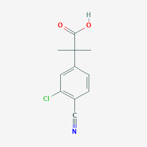 2-(3-Chloro-4-cyanophenyl)-2-methylpropanoic acid