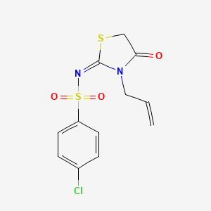 (E)-N-(3-allyl-4-oxothiazolidin-2-ylidene)-4-chlorobenzenesulfonamide
