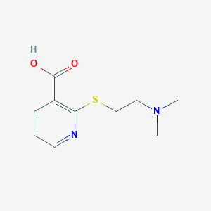 molecular formula C10H14N2O2S B2858069 2-{[2-(Dimethylamino)ethyl]thio}nicotinic acid CAS No. 954574-20-0