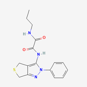 N'-(2-phenyl-4,6-dihydrothieno[3,4-c]pyrazol-3-yl)-N-propyloxamide