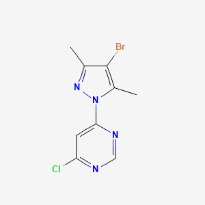 4-(4-Bromo-3,5-dimethyl-1h-pyrazol-1-yl)-6-chloropyrimidine