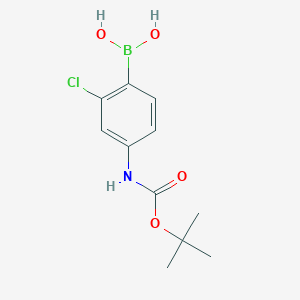 (4-{[(tert-Butoxy)carbonyl]amino}-2-chlorophenyl)boronic acid