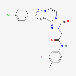 molecular formula C22H16ClFN6O2 B2858108 Chembl4515566 CAS No. 1207057-07-5