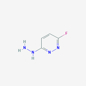 molecular formula C4H5FN4 B2858115 3-氟-6-肼基哒嗪 CAS No. 2089377-17-1