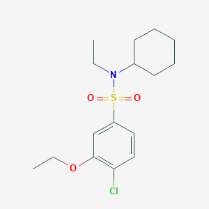 [(4-Chloro-3-ethoxyphenyl)sulfonyl]cyclohexylethylamine
