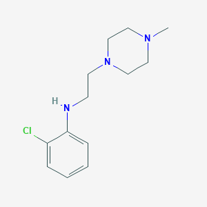 molecular formula C13H20ClN3 B2858152 2-氯-N-[2-(4-甲基哌嗪-1-基)乙基]苯胺 CAS No. 1225766-24-4