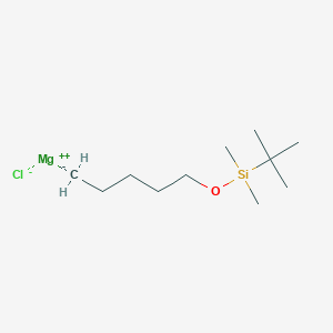 molecular formula C11H25ClMgOSi B2858153 Magnesium;tert-butyl-dimethyl-pentoxysilane;chloride CAS No. 1070985-07-7