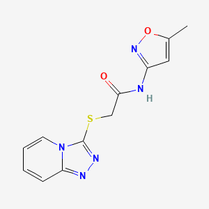 2-([1,2,4]triazolo[4,3-a]pyridin-3-ylthio)-N-(5-methylisoxazol-3-yl)acetamide