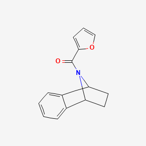 molecular formula C15H13NO2 B2858164 Furan-2-yl(1,2,3,4-tetrahydro-1,4-epiminonaphthalen-9-yl)methanone CAS No. 2034602-23-6