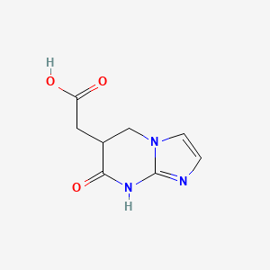 molecular formula C8H9N3O3 B2858181 2-(7-Oxo-6,8-dihydro-5H-imidazo[1,2-a]pyrimidin-6-yl)acetic acid CAS No. 2413877-48-0