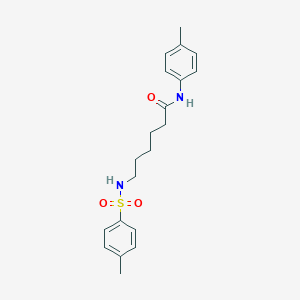 molecular formula C20H26N2O3S B285819 N-(4-methylphenyl)-6-{[(4-methylphenyl)sulfonyl]amino}hexanamide 
