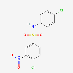 molecular formula C12H8Cl2N2O4S B2858191 4-chloro-N-(4-chlorophenyl)-3-nitrobenzenesulfonamide CAS No. 248277-40-9