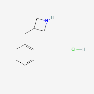 molecular formula C11H16ClN B2858206 3-[(4-甲苯基)甲基]氮杂环丁烷盐酸盐 CAS No. 1955540-17-6