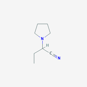 molecular formula C8H14N2 B2858210 2-(吡咯烷-1-基)丁腈 CAS No. 65282-23-7