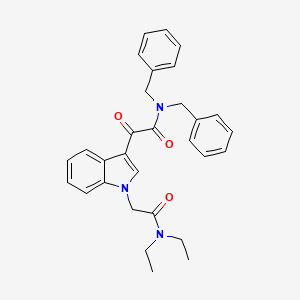 molecular formula C30H31N3O3 B2858233 N,N-dibenzyl-2-[1-[2-(diethylamino)-2-oxoethyl]indol-3-yl]-2-oxoacetamide CAS No. 872843-50-0