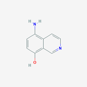 molecular formula C9H8N2O B2858256 8-Isoquinolinol, 5-amino- CAS No. 876480-97-6