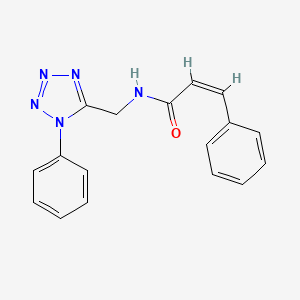 (Z)-3-phenyl-N-((1-phenyl-1H-tetrazol-5-yl)methyl)acrylamide