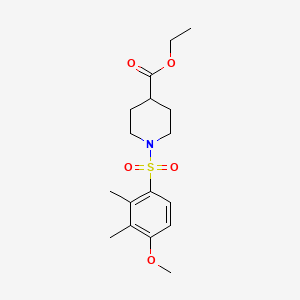 Ethyl 1-(4-methoxy-2,3-dimethylphenyl)sulfonylpiperidine-4-carboxylate