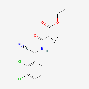Ethyl 1-{[cyano(2,3-dichlorophenyl)methyl]carbamoyl}cyclopropane-1-carboxylate
