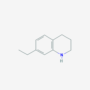 molecular formula C11H15N B2858280 7-乙基-1,2,3,4-四氢喹啉 CAS No. 1267967-97-4