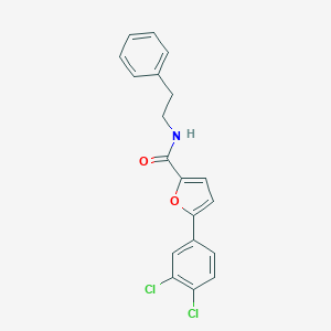 molecular formula C19H15Cl2NO2 B285830 5-(3,4-dichlorophenyl)-N-(2-phenylethyl)-2-furamide 